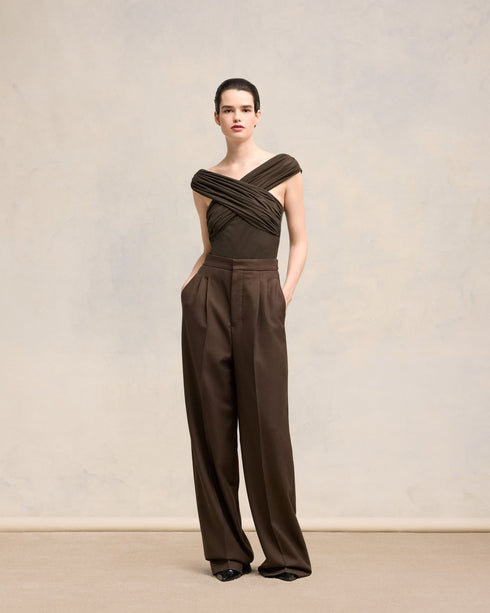 AMI PARIS DRAPPED TOP